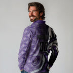 Personalised Fremantle Dockers Long Sleeve Polo Shirt Trippy Psychedelic Abstract Art Mascot Football Fans