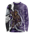 Personalised Fremantle Dockers Long Sleeve Shirt Trippy Psychedelic Abstract Art Mascot Football Fans