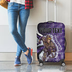 Personalised Fremantle Dockers Luggage Cover Trippy Psychedelic Abstract Art Mascot Football Fans