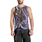 Personalised Fremantle Dockers Men Tank Top Trippy Psychedelic Abstract Art Mascot Football Fans