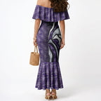 Personalised Fremantle Dockers Mermaid Dress Trippy Psychedelic Abstract Art Mascot Football Fans