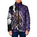 Personalised Fremantle Dockers Padded Jacket Trippy Psychedelic Abstract Art Mascot Football Fans