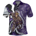 Personalised Fremantle Dockers Polo Shirt Trippy Psychedelic Abstract Art Mascot Football Fans