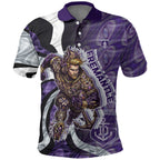 Personalised Fremantle Dockers Polo Shirt Trippy Psychedelic Abstract Art Mascot Football Fans