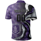 Personalised Fremantle Dockers Polo Shirt Trippy Psychedelic Abstract Art Mascot Football Fans