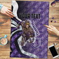 Personalised Fremantle Dockers Puzzle Trippy Psychedelic Abstract Art Mascot Football Fans