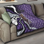 Personalised Fremantle Dockers Quilt Trippy Psychedelic Abstract Art Mascot Football Fans