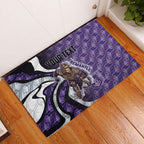 Personalised Fremantle Dockers Rubber Doormat Trippy Psychedelic Abstract Art Mascot Football Fans