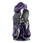 Personalised Fremantle Dockers Sleeveless Hoodie Trippy Psychedelic Abstract Art Mascot Football Fans