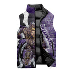 Personalised Fremantle Dockers Sleeveless Puffer Jacket Trippy Psychedelic Abstract Art Mascot Football Fans