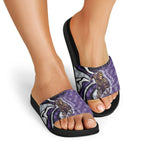 Personalised Fremantle Dockers Slide Sandals Trippy Psychedelic Abstract Art Mascot Football Fans