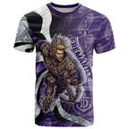 Personalised Fremantle Dockers T Shirt Trippy Psychedelic Abstract Art Mascot Football Fans
