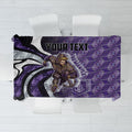 Personalised Fremantle Dockers Tablecloth Trippy Psychedelic Abstract Art Mascot Football Fans
