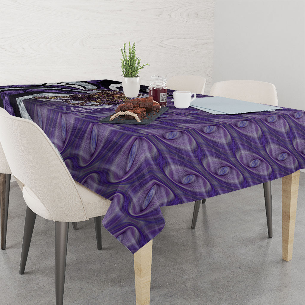 Personalised Fremantle Dockers Tablecloth Trippy Psychedelic Abstract Art Mascot Football Fans