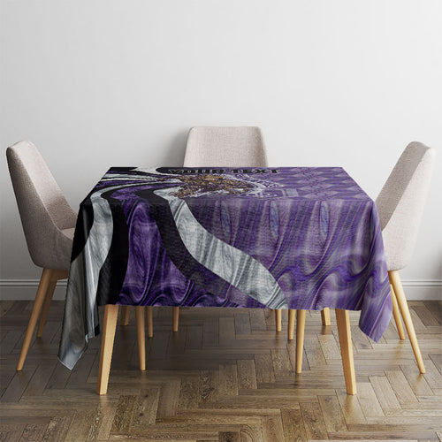 Personalised Fremantle Dockers Tablecloth Trippy Psychedelic Abstract Art Mascot Football Fans
