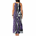 Personalised Fremantle Dockers Tank Maxi Dress Trippy Psychedelic Abstract Art Mascot Football Fans