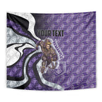 Personalised Fremantle Dockers Tapestry Trippy Psychedelic Abstract Art Mascot Football Fans