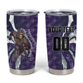 Personalised Fremantle Dockers Tumbler Cup Trippy Psychedelic Abstract Art Mascot Football Fans