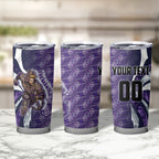 Personalised Fremantle Dockers Tumbler Cup Trippy Psychedelic Abstract Art Mascot Football Fans