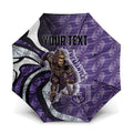 Personalised Fremantle Dockers Umbrella Trippy Psychedelic Abstract Art Mascot Football Fans