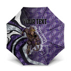 Personalised Fremantle Dockers Umbrella Trippy Psychedelic Abstract Art Mascot Football Fans