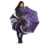 Personalised Fremantle Dockers Umbrella Trippy Psychedelic Abstract Art Mascot Football Fans