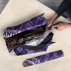 Personalised Fremantle Dockers Umbrella Trippy Psychedelic Abstract Art Mascot Football Fans