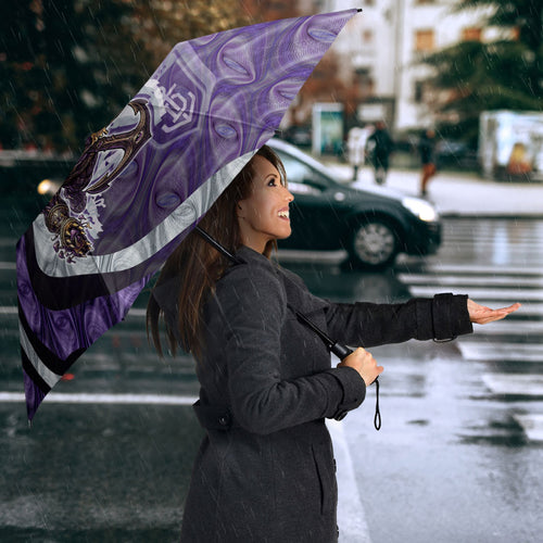 Personalised Fremantle Dockers Umbrella Trippy Psychedelic Abstract Art Mascot Football Fans