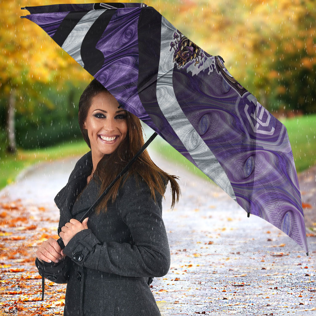 Personalised Fremantle Dockers Umbrella Trippy Psychedelic Abstract Art Mascot Football Fans