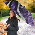 Personalised Fremantle Dockers Umbrella Trippy Psychedelic Abstract Art Mascot Football Fans