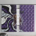 Personalised Fremantle Dockers Window Curtain Trippy Psychedelic Abstract Art Mascot Football Fans