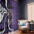 Personalised Fremantle Dockers Window Curtain Trippy Psychedelic Abstract Art Mascot Football Fans