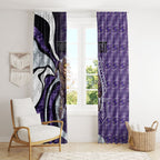 Personalised Fremantle Dockers Window Curtain Trippy Psychedelic Abstract Art Mascot Football Fans