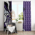 Personalised Fremantle Dockers Window Curtain Trippy Psychedelic Abstract Art Mascot Football Fans