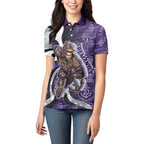 Personalised Fremantle Dockers Women Polo Shirt Trippy Psychedelic Abstract Art Mascot Football Fans