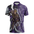 Personalised Fremantle Dockers Zipper Polo Shirt Trippy Psychedelic Abstract Art Mascot Football Fans