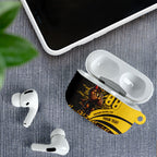 Personalised Hawthorn Hawks Football AirPods Case Australian City Skyline Graphic Fierce Mascot Art