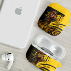 Personalised Hawthorn Hawks Football AirPods Case Australian City Skyline Graphic Fierce Mascot Art
