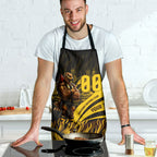Personalised Hawthorn Hawks Football Apron Australian City Skyline Graphic Fierce Mascot Art