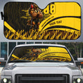 Personalised Hawthorn Hawks Football Auto Sun Shade Australian City Skyline Graphic Fierce Mascot Art