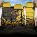 Personalised Hawthorn Hawks Football Back Car Seat Cover Australian City Skyline Graphic Fierce Mascot Art