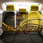 Personalised Hawthorn Hawks Football Back Car Seat Cover Australian City Skyline Graphic Fierce Mascot Art