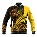 Personalised Hawthorn Hawks Football Baseball Jacket Australian City Skyline Graphic Fierce Mascot Art