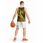 Personalised Hawthorn Hawks Football Basketball Jersey Australian City Skyline Graphic Fierce Mascot Art