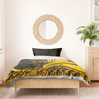 Personalised Hawthorn Hawks Football Bedding Set Australian City Skyline Graphic Fierce Mascot Art