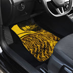 Personalised Hawthorn Hawks Football Car Mats Australian City Skyline Graphic Fierce Mascot Art