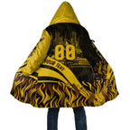 Personalised Hawthorn Hawks Football Cloak Australian City Skyline Graphic Fierce Mascot Art