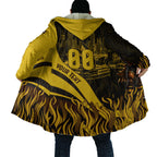 Personalised Hawthorn Hawks Football Cloak Australian City Skyline Graphic Fierce Mascot Art