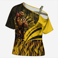 Personalised Hawthorn Hawks Football Cross Shoulder Shirt Australian City Skyline Graphic Fierce Mascot Art