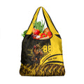 Personalised Hawthorn Hawks Football Grocery Bag Australian City Skyline Graphic Fierce Mascot Art